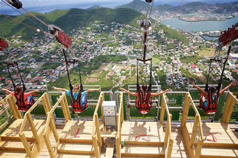 Carnival Celebrates Opening of the World's Steepest Zip Line in St. Maarten