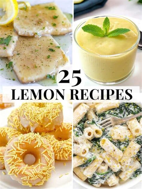 25 Lemon Recipes (dinners & desserts) - The Plant Based School