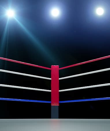 Red Corner Boxing Ring Background 3d Render Stock Photo - Download ...