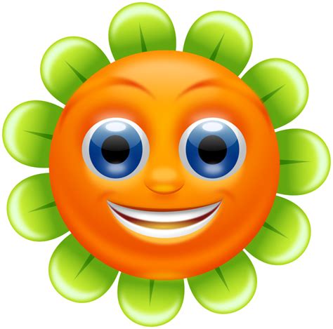 Download HD Flower Smiley Smile Clip Art Fall Clipart - ดอก ทานตะวัน ...