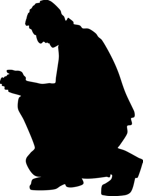 Man Praying Silhouette at GetDrawings | Free download