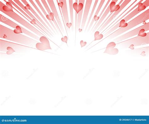 Valentine Hearts Fireworks Explosion Royalty Free Stock Photography - Image: 3934617