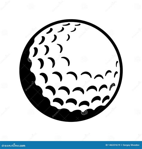 Golf Ball Vector