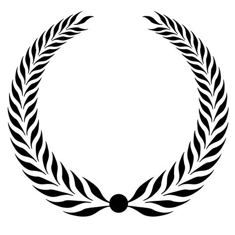 Laurel Wreath Clipart Black Free Stock Photo - Public Domain Pictures