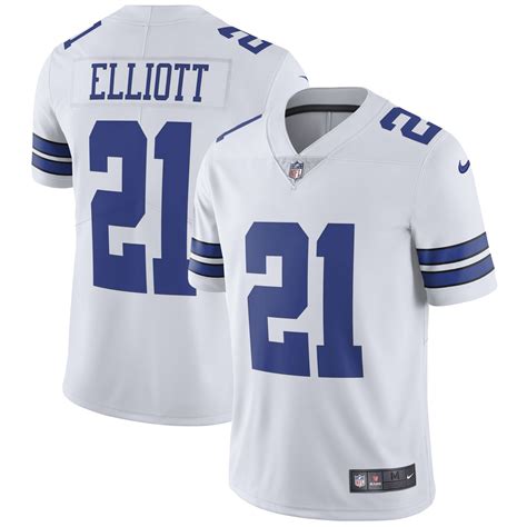 Nike Ezekiel Elliott Dallas Cowboys White Vapor Untouchable Limited ...