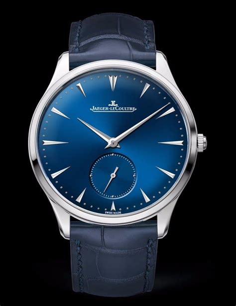 JLC - Jaeger Lecoultre Master Grande Ultra Thin Small Seconds Blue ...