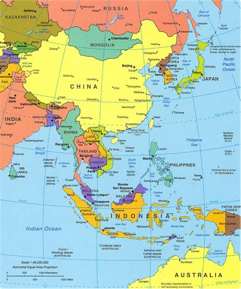 Southeast Asia Political Map