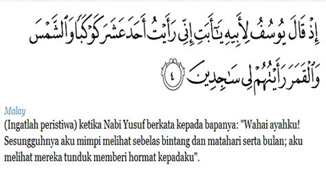 ヅWizzaRozzaleenヅ: Kelebihan Surah Yusuf Ayat 4 , Surah Thahaa Ayat 39 , Surat An Nisa ayat 84.