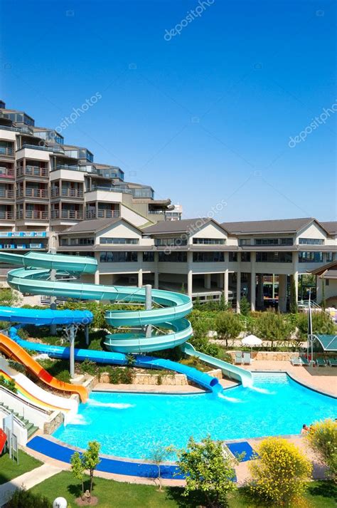 Waterpark at the luxury hotel, Antalya, Turkey, — Stock Photo © slava296 #5327099