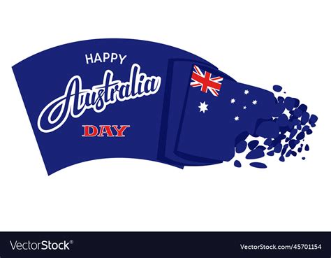 Australian independence day country freedom Vector Image