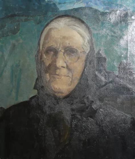 1971 OLD WOMAN portrait oil painting signed $411.60 - PicClick
