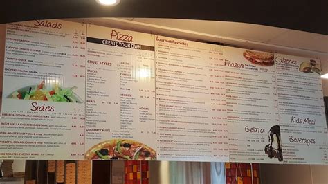 Menu at The Brick pizzeria, Enterprise, 847 Boll Weevil Cir