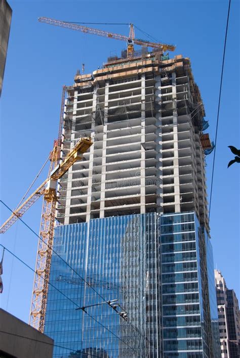 Skyscraper construction stock photo. Image of progress - 3294988