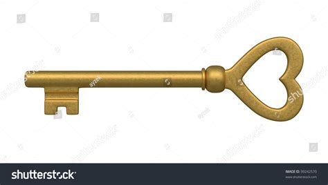 Skeleton Key Isolated On White Stock Illustration 99242570 | Shutterstock