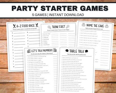 Icebreaker Games Icebreaker Questions Printable Adult Party - Etsy