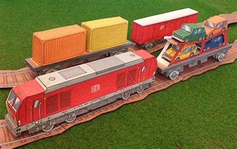 PAPERMAU: Easy-To-Build Freight Train Paper Model For Kids - by Olis Bahnwelt