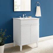 Modway Render White Vanity EEI-3860-WHI-WHI | Comfyco