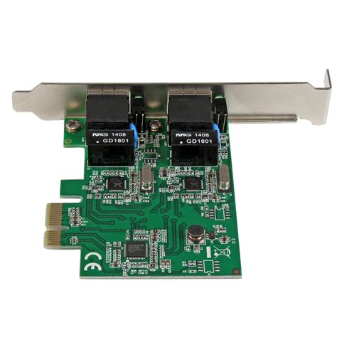 StarTech.com Dual Port Gigabit PCI Express Server Network Adapter Card - 1 Gbps PCIe NIC - Dual ...