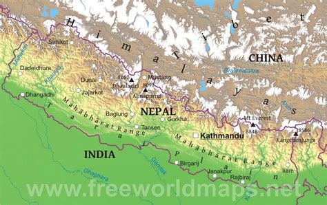 This is one out of many maps of nepal | Map, Nepal, Geography map