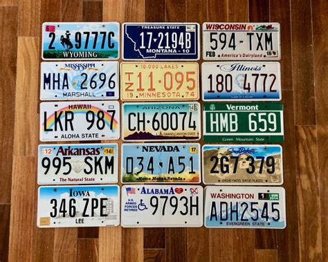 15 Colorful License Plates from 15 Different States – RusticPlates