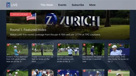 PGA TOUR LIVE for Apple TV by Discovery Digital