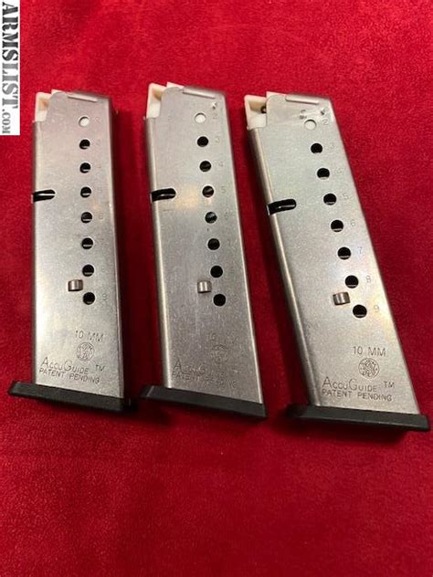 ARMSLIST - For Sale: S&W 10mm 9rd magazines, near new!