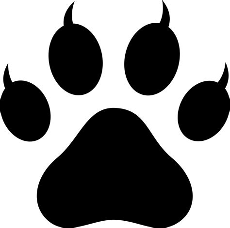 Cat Paw Stencil - ClipArt Best