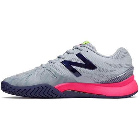 New Balance Mens 1296v2 Tennis Shoe - Light Grey/Pink/Lime (D ...