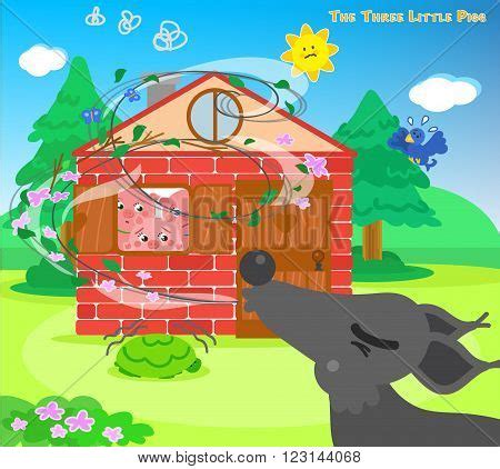 Three Little Pigs Vector & Photo (Free Trial) | Bigstock