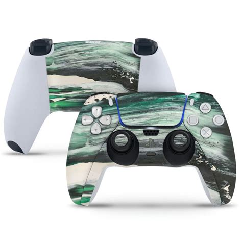 PlayStation 5 Controller Skin - Green Black Stroke – SkinsLegend