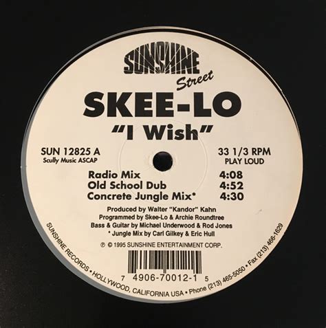 Skee-Lo - I Wish (1995, Vinyl) | Discogs