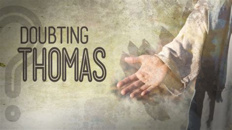 Church Preaching Slide: Doubting Thomas Hand - SermonCentral.com