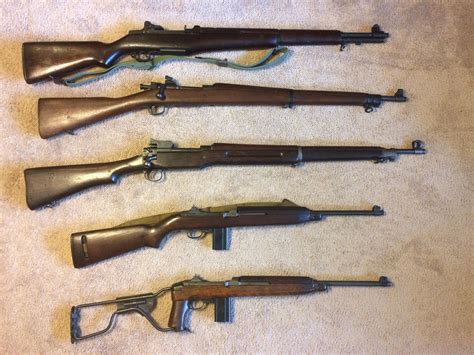 Part of the American portion of my collection of WW2 Allied infantry weapons. : r/guns