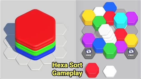 Hexa Sort Game Gameplay - YouTube