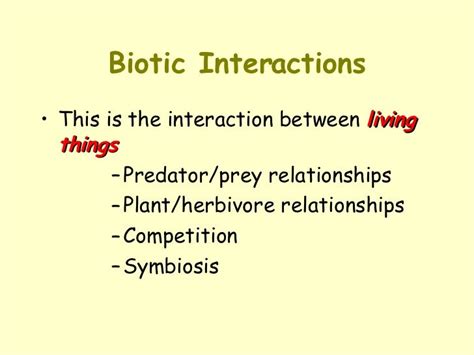 Biotic Interactions