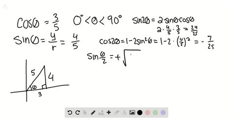 SOLVED:Find the exact values of \sin 2 \theta, \c…