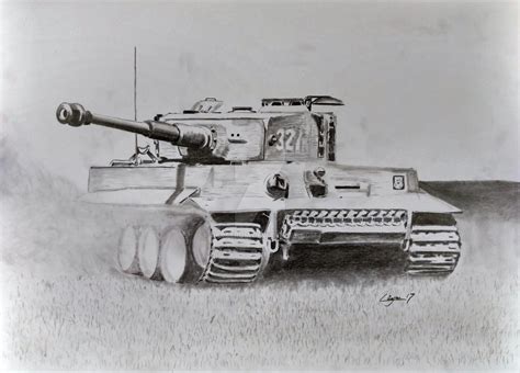 Tank Drawing, Pencil, Sketch, Colorful, Realistic Art Images | Drawing ...