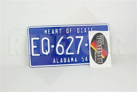 BLUE CUSTOM US USA License Plate Number Plate Embossed Custom