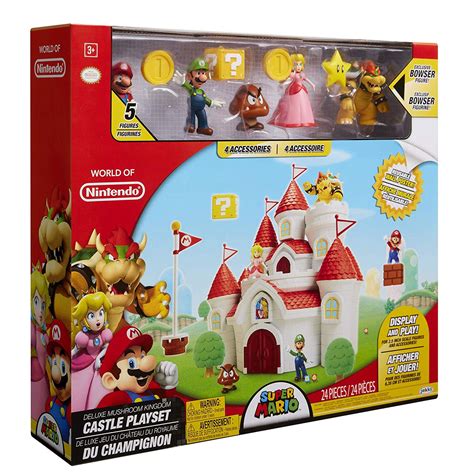 Super Mario Mushroom Kingdom Castle Deluxe Playset - GeekAlerts