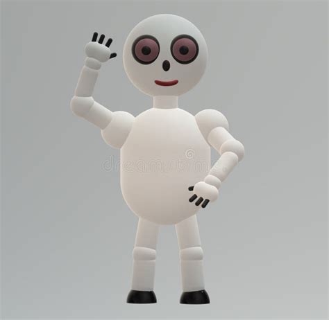 Robot hello 3d white color stock image. Illustration of head - 242614683