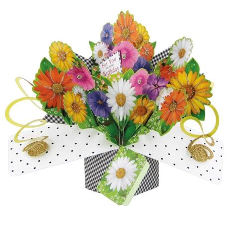 Flowers For You Pop-Up Birthday Greeting Card | Cards | Love Kates