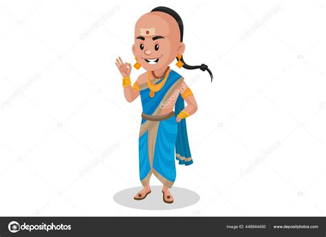 Tenali Ramakrishna Happy Showing Okay Sign Her Hand Vector Graphic ...