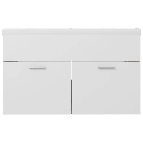 Sink Cabinet with Built-in Basin White and Sonoma Oak Chipboard – Home and Garden | All Your ...