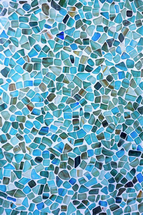 Sea glass mosaic tile design Photograph by Kelly Headrick - Fine Art America