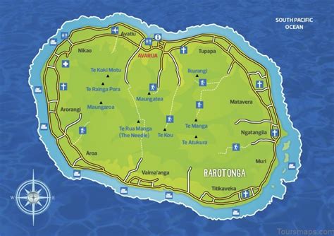 Map of Avarua - Avarua Travel Guide for Tourist - ToursMaps.com