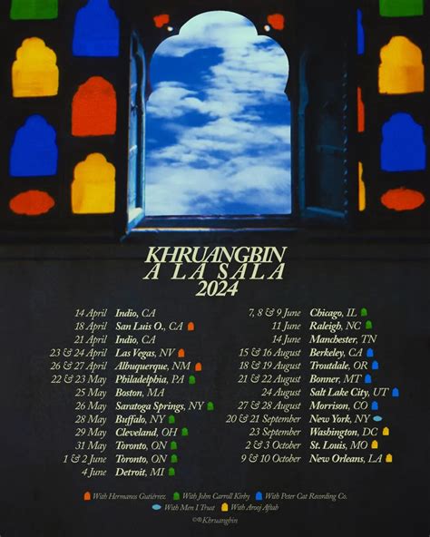 Khruangbin 2024 North American Tour: Dates Announced