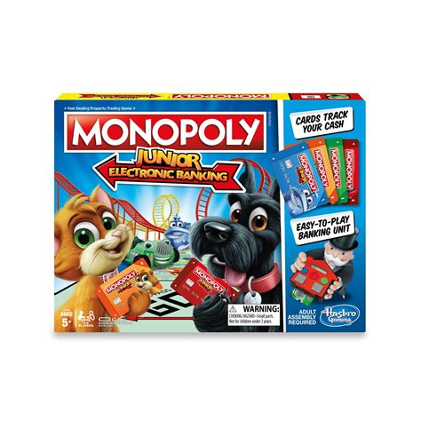 Monopoly Junior Electronic Banking, Games for Ages 5 and up - Walmart.com