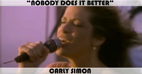 "Nobody Does It Better" Song by Carly Simon | Music Charts Archive