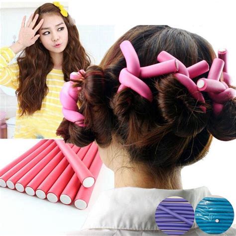 Buy 10Pc Fantastic DIY Curler Makers Soft Foam Bendy Twist Curls Tool ...