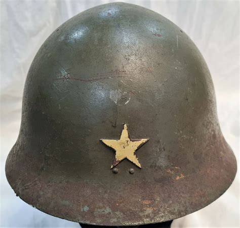 VINTAGE WW2 JAPANESE ARMY HELMET TYPE 90 THAILAND REISSUE UNIFORM STEEL ...